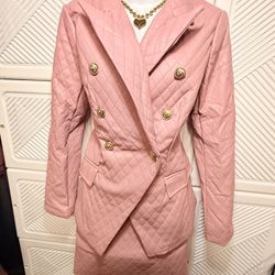 Pink Blush Coat Set