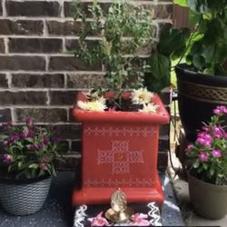Concrete Tulsi Planter