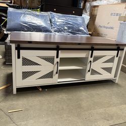 47.2" Lift Top Coffee Table, 4 in 1 Farmhouse Coffee Table