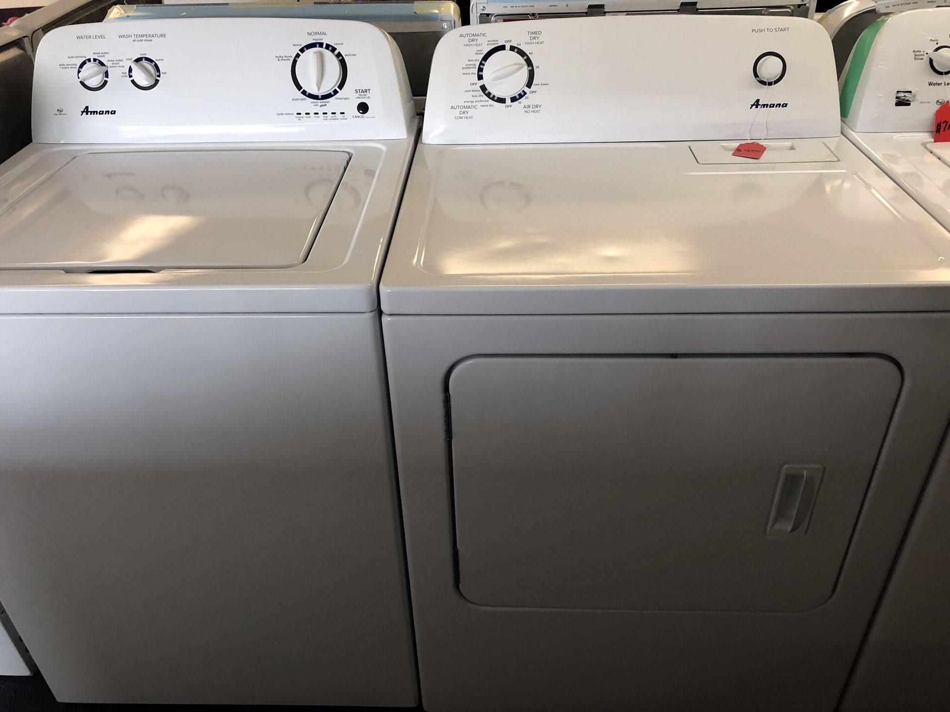 Used kenmore High Efficiency washer and dryer set. 1 year warranty