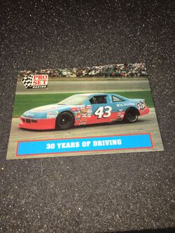 Pro set racing card