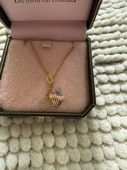 Vintage Juicy Couture Cup Cake Necklace 