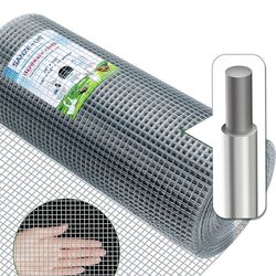 Hardware Cloth,1/2inch 48inx100ft 19 Gauge,Double-Layer Hot-Dip Galvanizing After Welding,Chicken Wire Netting Garden Wire Fencing Rabbit Snake Fence 
