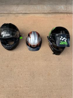 Motorcycle helmets Harley Davidson and others