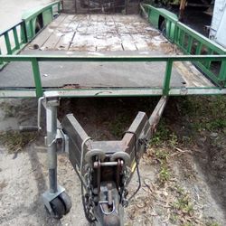 Tandem Axle 6.5 X16 ! $1500 Good Tires Gate Ramp No Title ! Register As Home Made With Bill Of Sale Weight Slip !