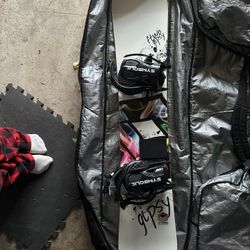 Dakine Snowboard Bag, Gipsy Snowboard, Symbolic Bindings Atomic Boots 