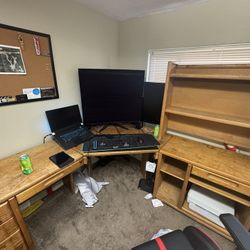 Wooden L Shaped Desk