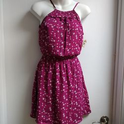 Miami Pink Floral sleeveless Dress Size XXS
