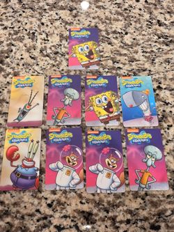 Spongebob squarepants coin pusher trading cards  lots 9