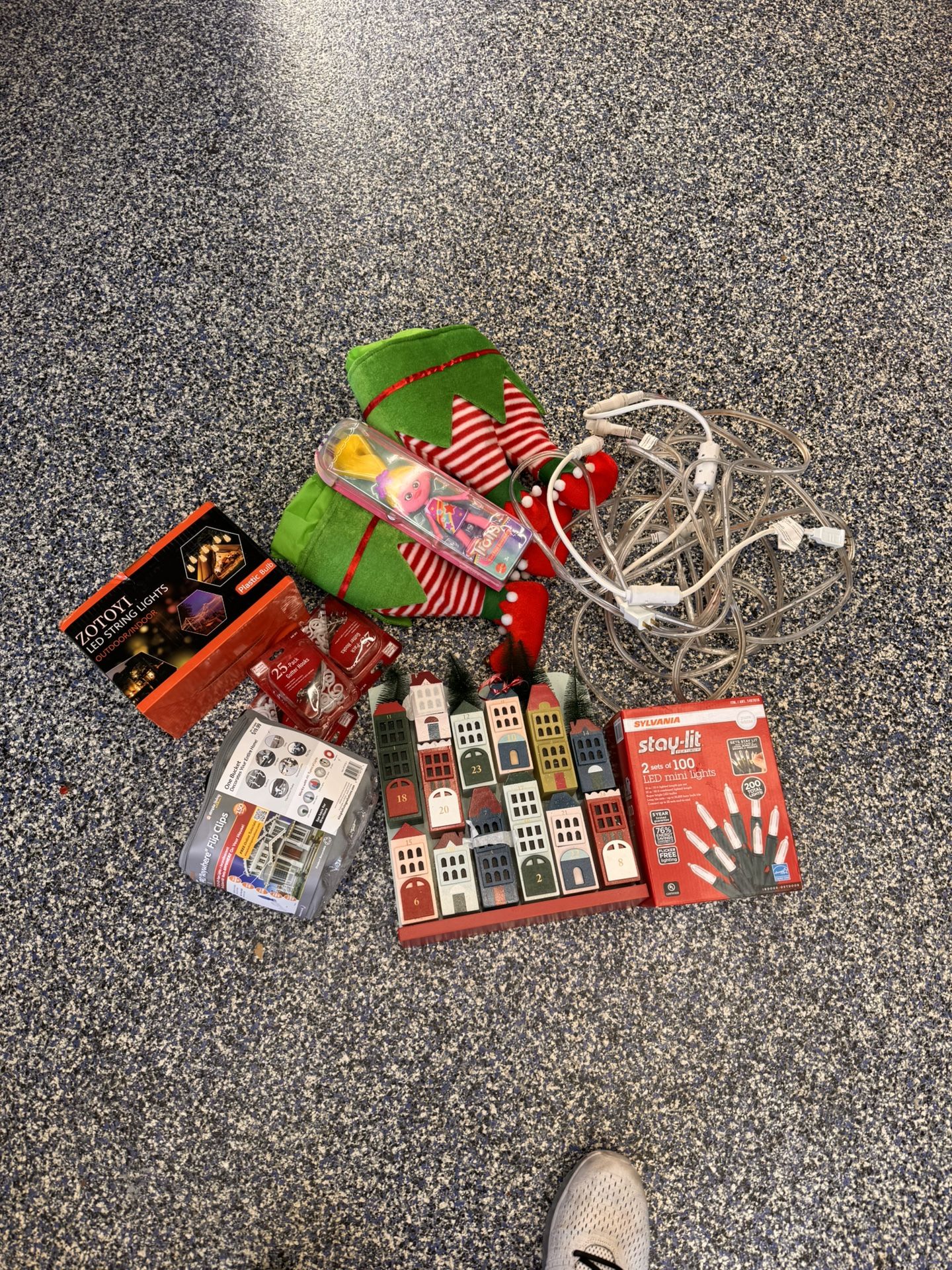 Miscellaneous Christmas Lights Advent Calendar Light Gutter Hooks Elf’s Legs