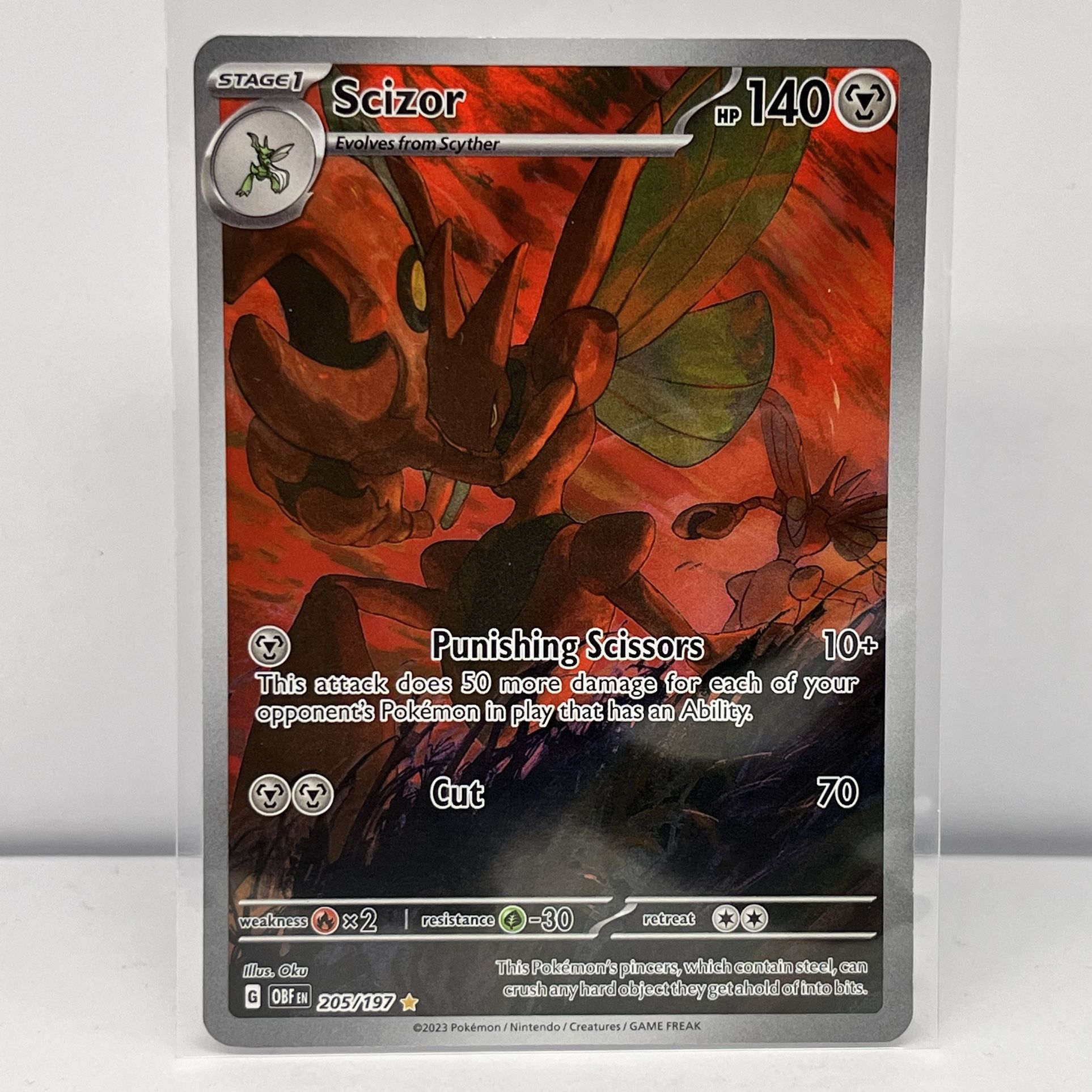 Scizor - 205/197 - SV03: Obsidian Flames Near Mint