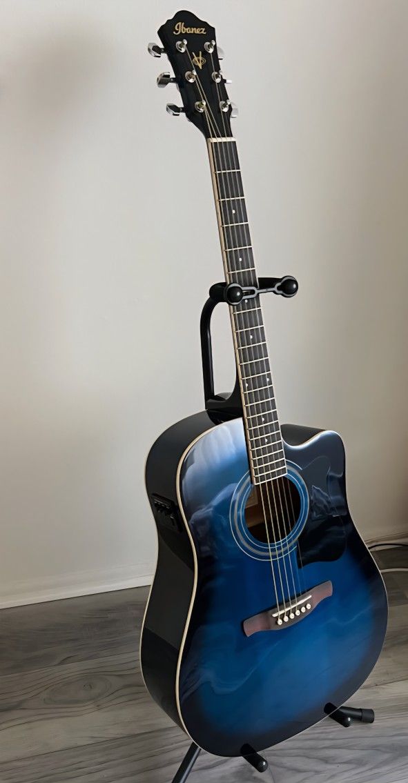 The Ibanez V70CE dreadnought acoustic-electric guitar