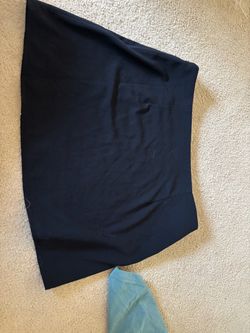 Black mini skirt