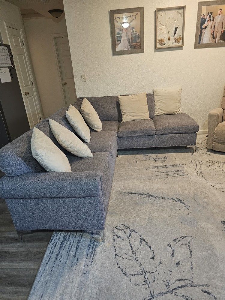 Grey Couches L Shape