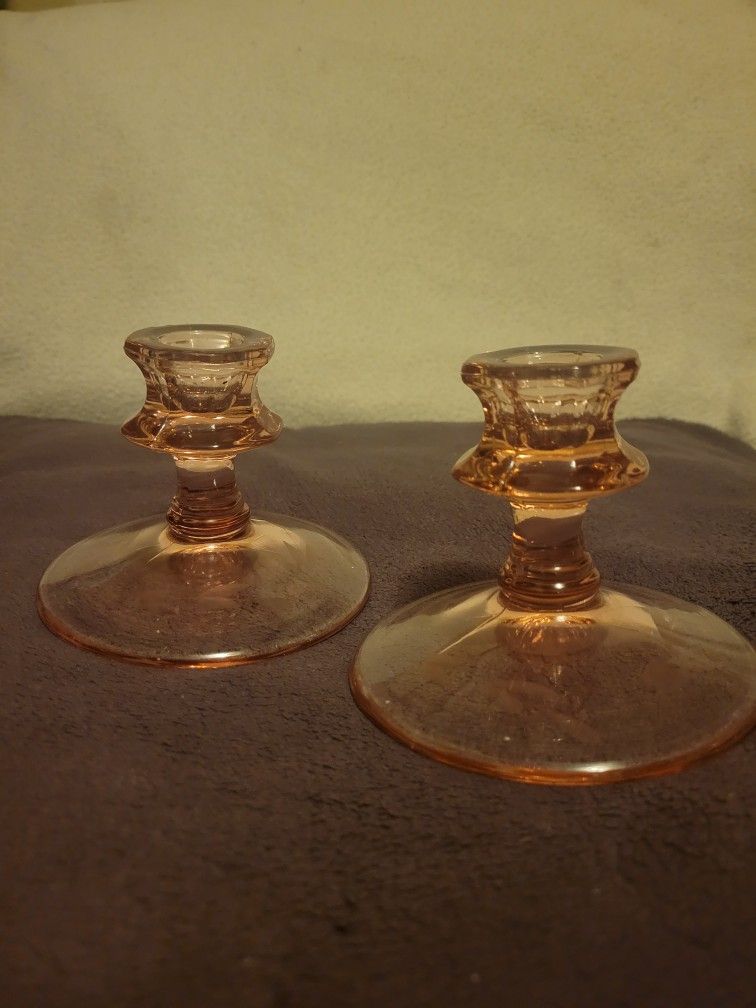 Depression Candlestick Holders