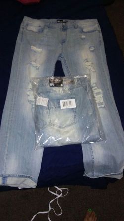 Light Blue Jeans (ripped) Name Brand From Tilly's