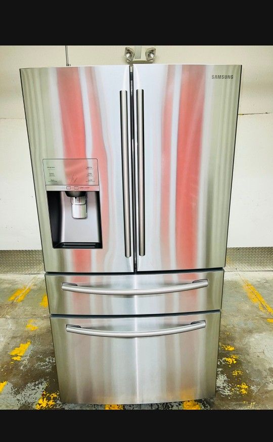 SAMSUNG STAINLESS STEEL FRIDGE 36x29x70 WORKING
