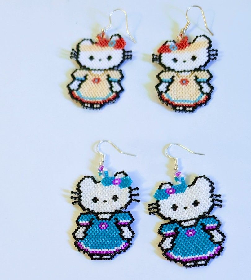 Hello Kitty Handmade Earrings 