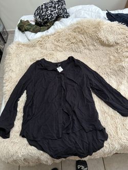 Women’s Black button up Shirt