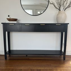 CONSOLE TABLE BLACK 60”