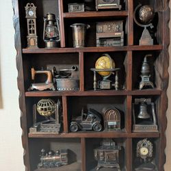 Miniature collectibles/pencil sharpeners.