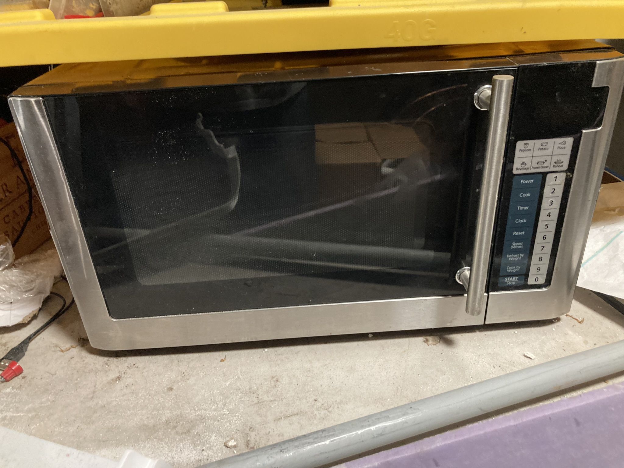 Stainless steel microwave