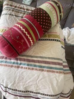 Pottery barn Kids duvet Comforter Insert Bolster Twin Bedding Cotton 