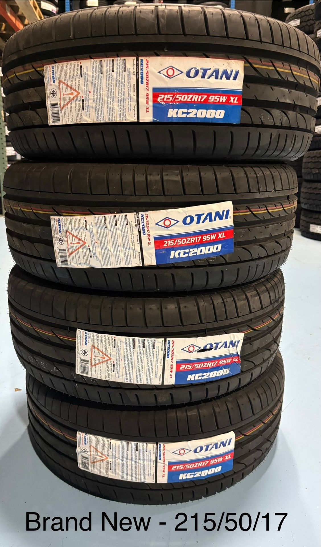 (4) - 215/50/17 Otani KC2000 All Season Tires