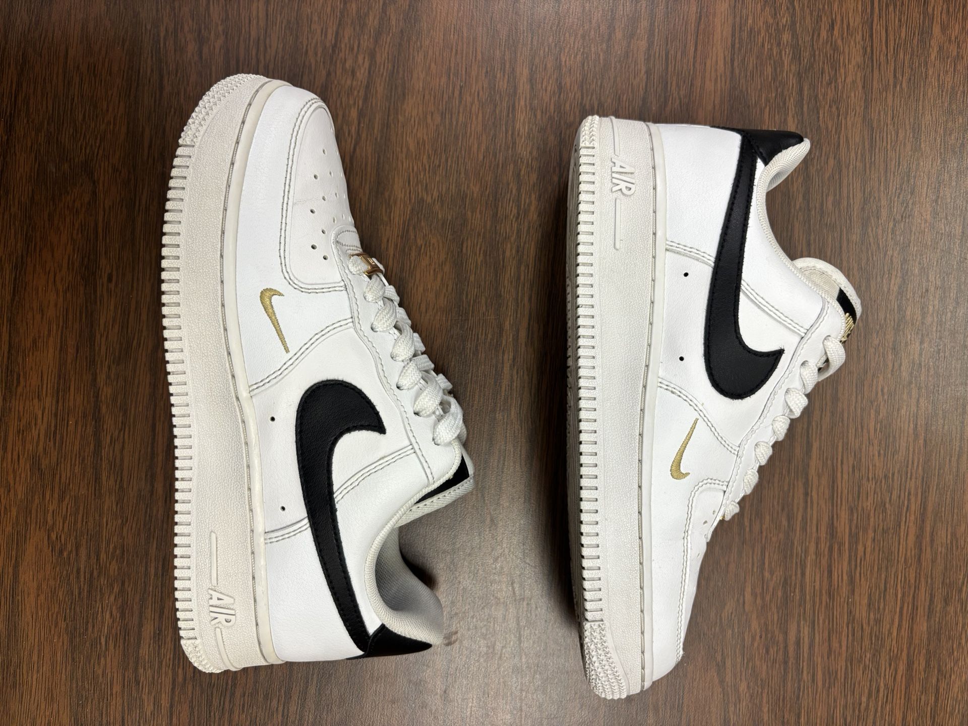 Nike Air Force Low 07 Essentials White, Black Gold Women's Size - Main Image