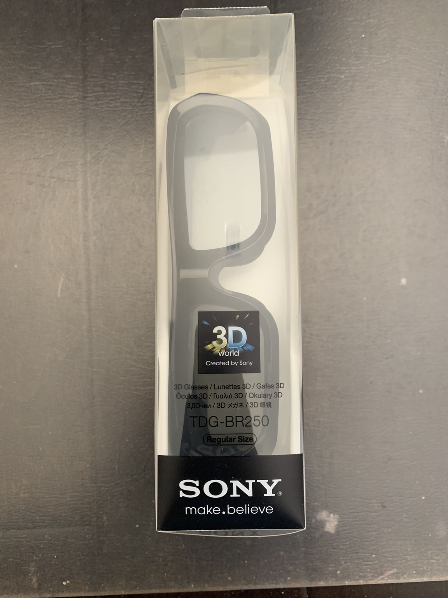 Sony TDG-BR250 3D Active Glasses (Regular Size) - Brand new, sealed