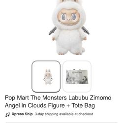  Labubu Zimomo Angel in Clouds Figure 