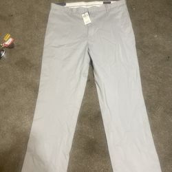 Brand New Men Ralph Lauren Soft Grey Dress Pants Size 38/32