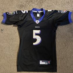 NFL Ravens Youth Large Flacco Sewn Authentic Jersey