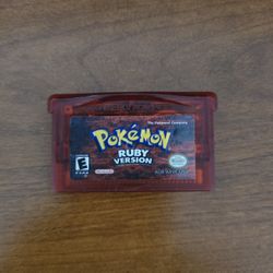 Authentic Pokemon Ruby For Nintendo GameBoy Advance