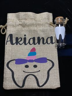 Tooth fairy bag and container