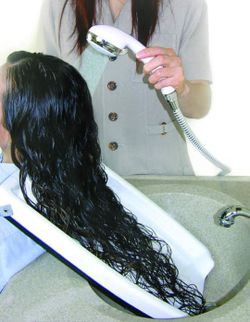 50  White Durable Plastic Hair Shampooing  TRAYS