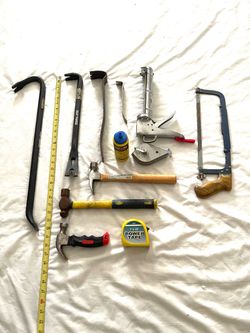 Great condition collection of construction hand tools