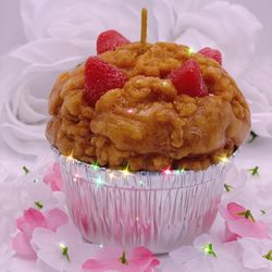 Strawberry Muffin Candles