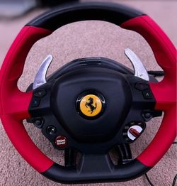 Xbox And PC Ferrari Steering Wheel and Pedals 