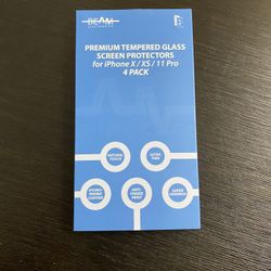iPhone X/XS/11 Pro Tempered Glass Screen Protector With Easy Installation 