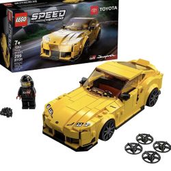 LEGO Speed Champions Toyota GR Supra 76901 Collectible Sports Car Toy Building Set with Racing Drive