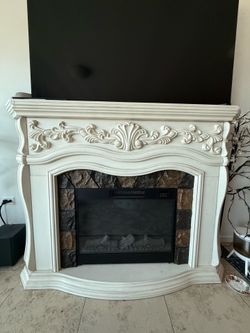 Moving sale-chair, ottoman, end tables, barstools, fireplaces