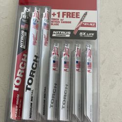 Milwaukee SAWZALL Metal Cutting Bi-Metal Reciprocating Blade Set W/ 9 in. 8 TPI Carbide TORCH Blade (17 Piece)