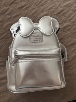 Disney 100 Platinum Celebration Minnie Mouse Loungefly Backpack