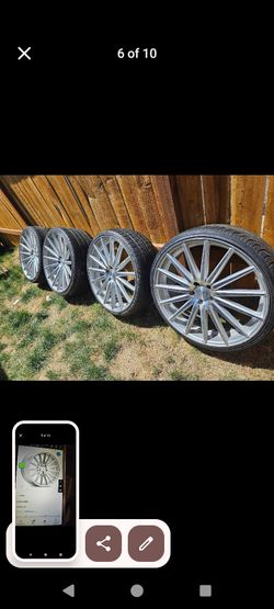 Vossen Staggered Vsf2 22s& tires