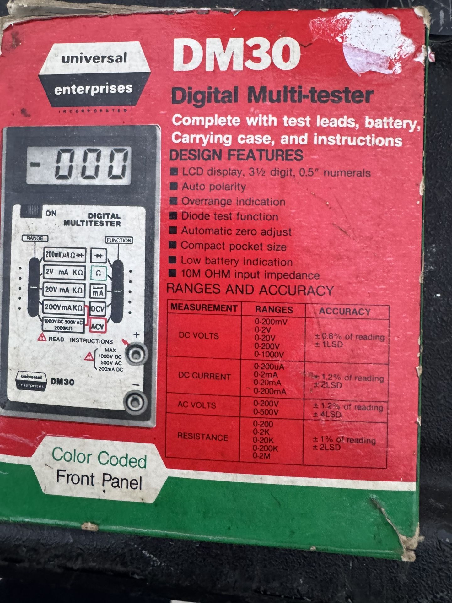 Universal Enterprises DM30 Digital Multi-tester