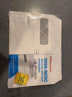 1099-Misc security self-seal envelopes