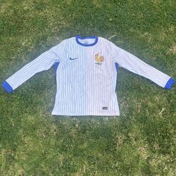 24/25 Long Sleeve France Away Player Version Jersey (Medium)