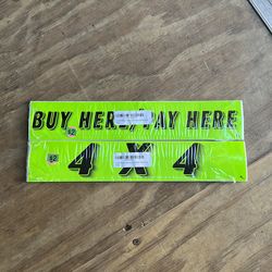 Car sale window stickers