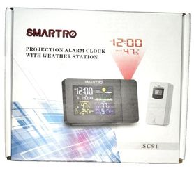 New SMARTRO SC91 Projection Alarm Clock for Bedrooms with Weather Station